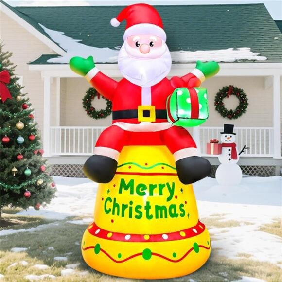5FT Christmas Inflatable Decoration Inflatable Santa Blow Up Yard - Picture 6 of 6